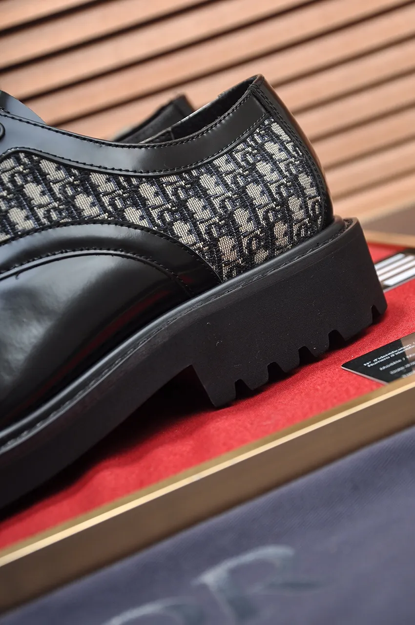 Men's shoes 💰560💶[Dior] (cowhide lining) Dior original 1:1 high quality factory, imported original materials, imported original cowhide, water-dyed cowhide lining, original TPU outsole, code number: 38-44